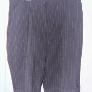 Pinstripe black shorts